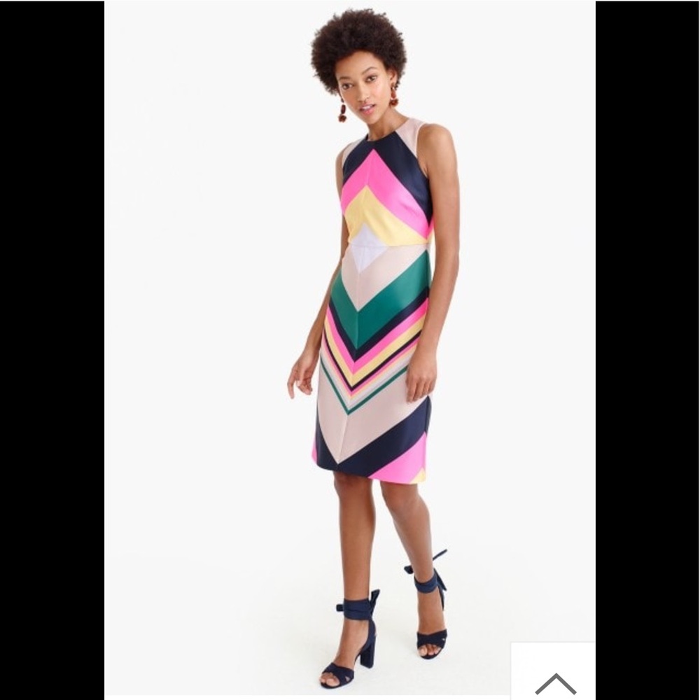 J-Crew Pop-Strip dress.
